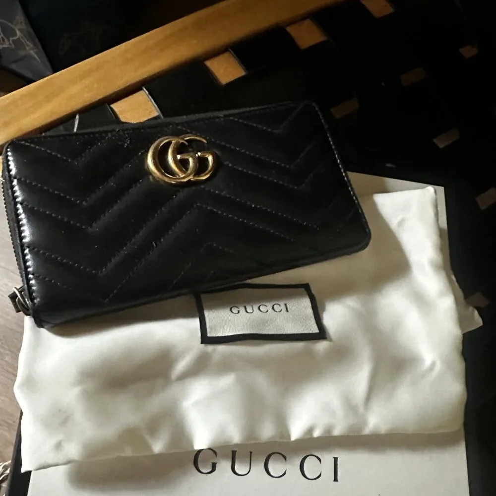 Double G Gucci zipped wallet - Picture 1 of 4